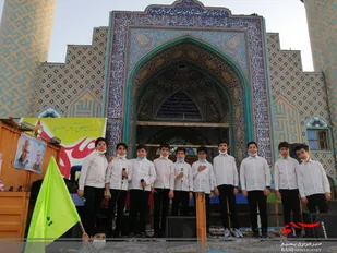 اجرای سرود خیابانی در نقاط مختلف شهرستان دیلم