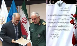 قدردانی فرمانده سپاه انصارالرضا(ع) از مدیرکل صداوسیمای خراسان جنوبی برای پوشش حماسی مراسم تشییع رهبر شهید
