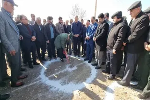 افتتاحیه پروژه آبرسانی به دو روستای آرادان