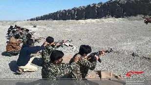 برگزاری میدان تیر دسته رزمی گردان های بیت المقدس و کوثر(س) در میناب