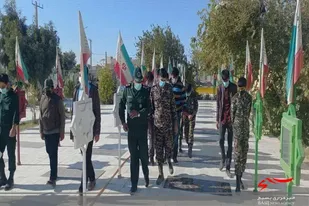 غبارروبی وعطر افشانی مزار شهدا در زابل