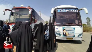 اعزام ۱۶۰نفر از بسیجیان شهرستان کهنوج به مراسم سالگرد ارتحال امام خمینی (ره)
