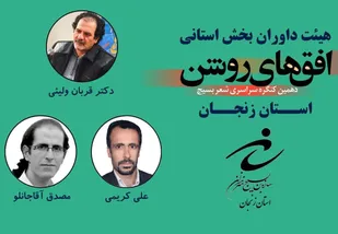 داوران مرحله&zwnj;ی استانی "دهمین کنگره سراسری شعر بسیج - افق های روشن" استان زنجان