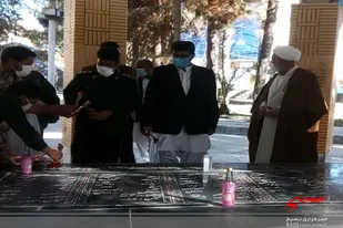 غبار روبی مزارشهدا گمنام خاش