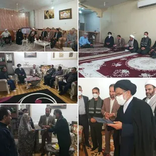 دیدار فرمانده سپاه ناحیه دهلران با خانواده شهیدان مومنی،غلامی و جابری