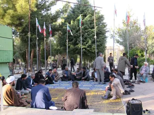 میثاق با شهدا در آغاز دو اجلاسیه شهدا شاهرود