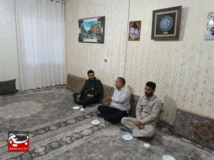دیدار با خانواده شهید مدافع سلامت در زاهدان