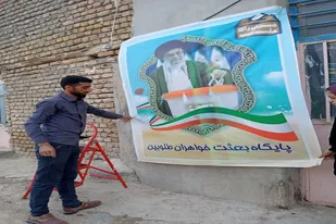 فضاسازی روستای طلوبین میامی به مناسبت انتخابات
