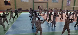 اجرای برنامه ها آموزشی گردان دوم فاتحین حضرت علی اکبر(علیه السلام)