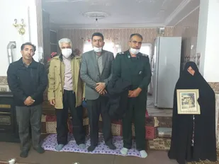 دیدار بسیجیان کانون بسیج مهندسین صنعت و معدن شاهرود با خانواده شهید