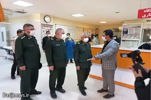 بازدید مسئولین سپاه استان همدان از بیمارستان قائم (عج) اسدآباد