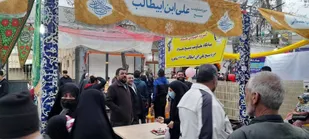 برپایی ایستگاه صلواتی نیمه شعبان بسیجیان شاهرود+ تصاویر