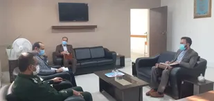 جلسه مسئول بسیج حقوق دانان استان سمنان با فرماندهی سپاه ناحیه دامغان