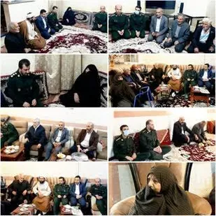 دیدار فرمانده سپاه پیشوا با خانواده شهیدان والامقام " غلامرضا زارعی و هوشنگ کارخانه "