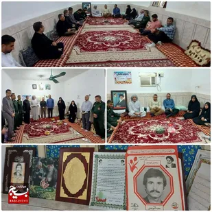 برگزاری یادواره خانگی &laquo;شهید عطیه آلبوغبیش&raquo; در روستای عبدلیه رامشیر