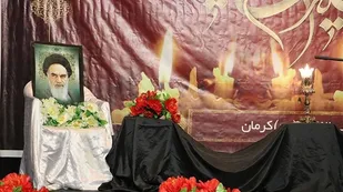 مراسم سی و یکمین سالگرد ارتحال امام در جوادر مزار شهید حاج قاسم سلیمانی