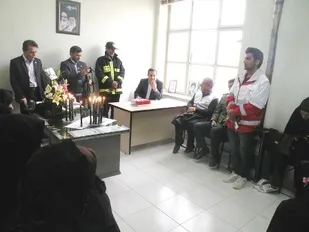 تجلیل از ایثارگری آتش نشانان در گندمان