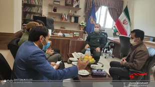 دیدار اعضای شورای اسلامی شهر راز با فرمانده سپاه