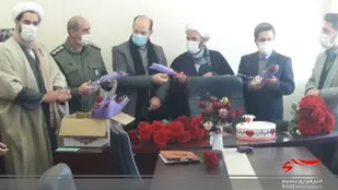 تجلیل مسئولان سپاه ورزقان از پرستاران این شهرستان