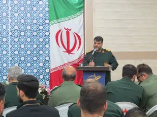 مراسم تکریم و معارفه جانشین فرمانده ناحيه مقاومت بسیج امام رضا (ع) با حضور جانشین فرمانده سپاه حضرت صاحب الزمان(عج)