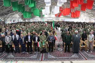 رزمایش بزرگ اقتدار بسیجیان استان اصفهان در گلستان شهدای نصف جهان