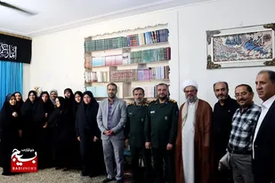 دیدار فرهنگیان فرزند شهید با امام جمعه دامغان