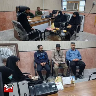 جلسه کمیته خادمین شهدا با جانشین فرمانده ناحیه مقاومت بسیج هفتکل