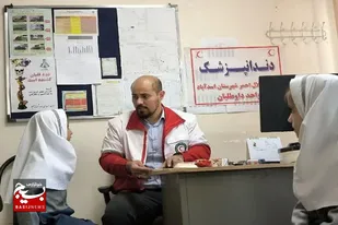 ارائه خدمات درمانی رایگان در مانور اضطراری هلال احمر اسدآباد&nbsp;