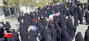 حضور با شکوه مردم خلیل آباد درراه پیمایی روز جهانی قدس