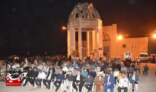 تجدید پیمان مردم و عشایر بختیاری لالی در نخستین یادواره شهدای گمنام و سالگرد ارتحال امام (ره)