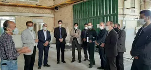 بازدید از روند راه اندازی کارخانه تولید پارچه چادر مشکی