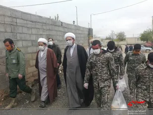 توزیع رایگان بسته های بهداشتی در شهر پیش قلعه
