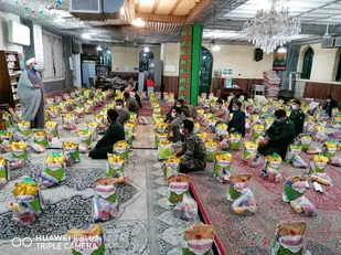 توزیع بیش از ۱۵۰۰ بسته کمک معیشتی به ارزش تقریبی ۴ میلیون ریال