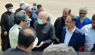 حضور رئیس مجلس شورای اسلامی در شهر امام حسن