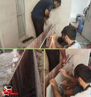 تجلی روحیه ایثار باتعمیر ومرمت خانه محرم در هندیجان