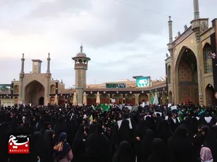 راهپیمایی «دختران زینبی بانوان حسینی» در قم برگزار شد