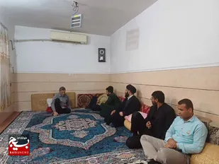 دیدار با خانواده های شهدای پاسدار درشهر و بخش جولکی آغاجاری
