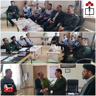 حضور فرمانده سپاه میامی در آموزش و پرورش و تبریک هفته معلم