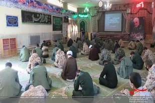 مراسم عزاداری ایام فاطمیه اول در تیپ انصارالحسین (ع) همدان