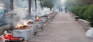 یادواره شهدای عملیات مرصاد و نذرواره ۷۲ دیگ احسان حسینی در شاهرود