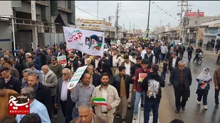 حضور پرشور دیلمی ها در راهپیمایی با شکوه ۲۲ بهمن