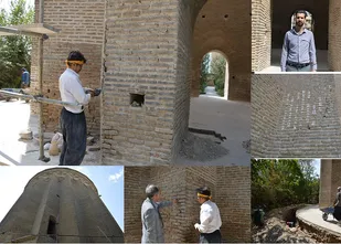 چهارمین مرحله مرمت اساسی برج طغرل در حال انجام است