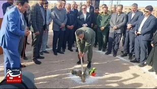 مشارکت بسیج سازندگی و نوسازی مدارس برای آینده آموزش/ کلنگ هنرستان مهرگان زده شد