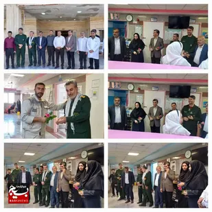 تجلیل از کادر درمان به مناسبت هفته دفاع مقدس در شهرستان باغملک