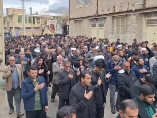 قافله عزاداری مردم لردگان در سالروز شهادت اميرالمومنين علی  (ع)+فیلم