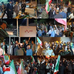 حضور فرمانده سپاه میامی در تجمع مردم روستای فرومد