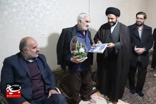 دیدار جمعی از کارکنان شرکت گاز استان همدان با همرزم شهید &laquo;چیت&zwnj;سازیان&raquo;