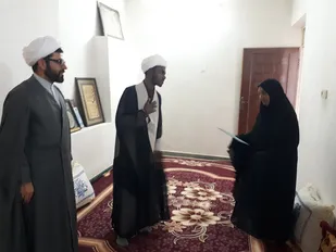 دیدار با خانواده معظم شهدای روحانی در شهرستان میناب
