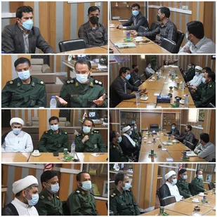 دیدار فرمانده سپاه ناحیه محمد رسول الله(ص) شهرستان کنگان با شهردار و شورای بندر سیراف