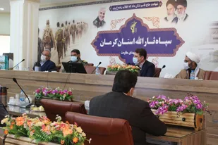 دیدار استاندار با فرمانده سپاه ثارالله به مناسبت هفته بسیج